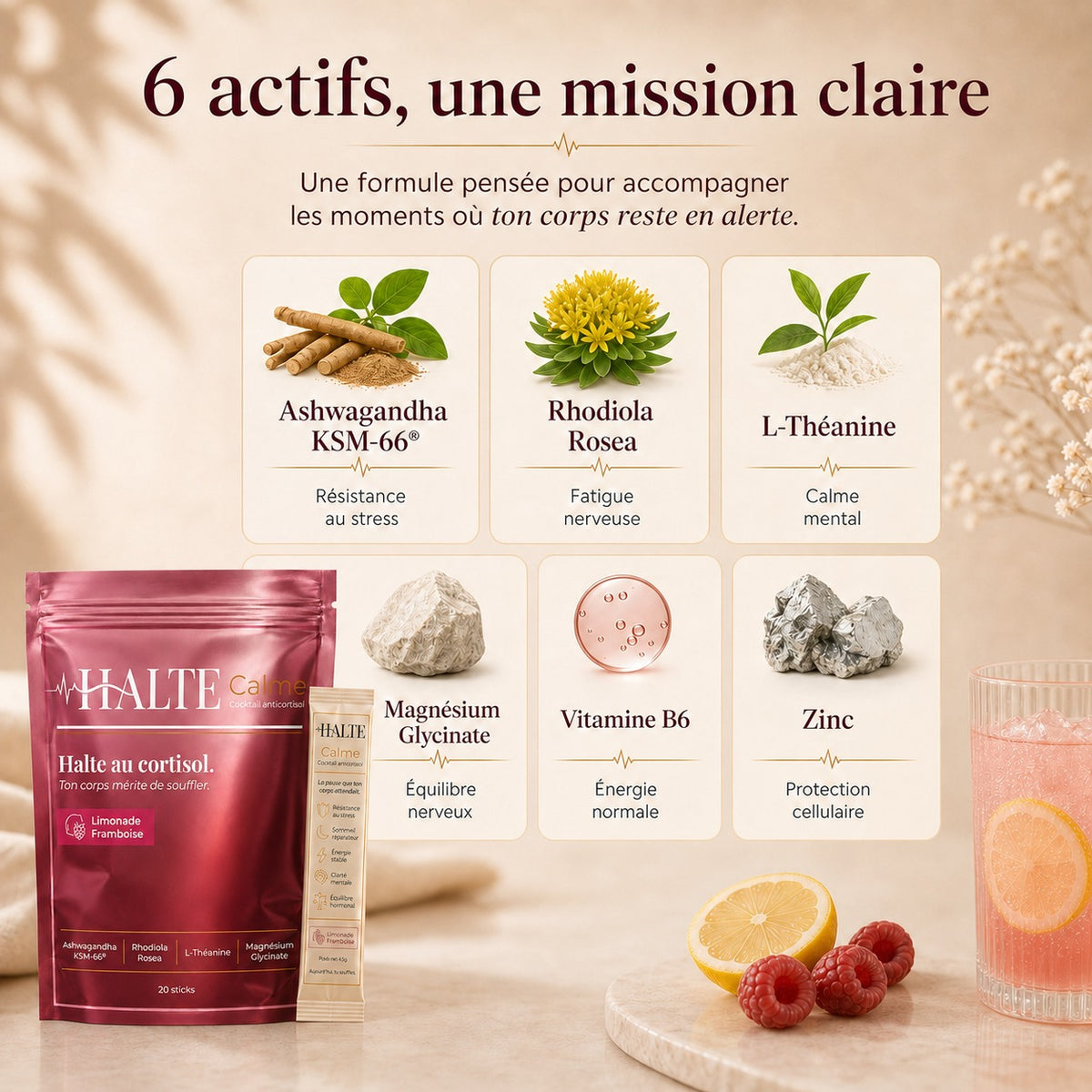 HALTE Calme - Cocktail anticortisol