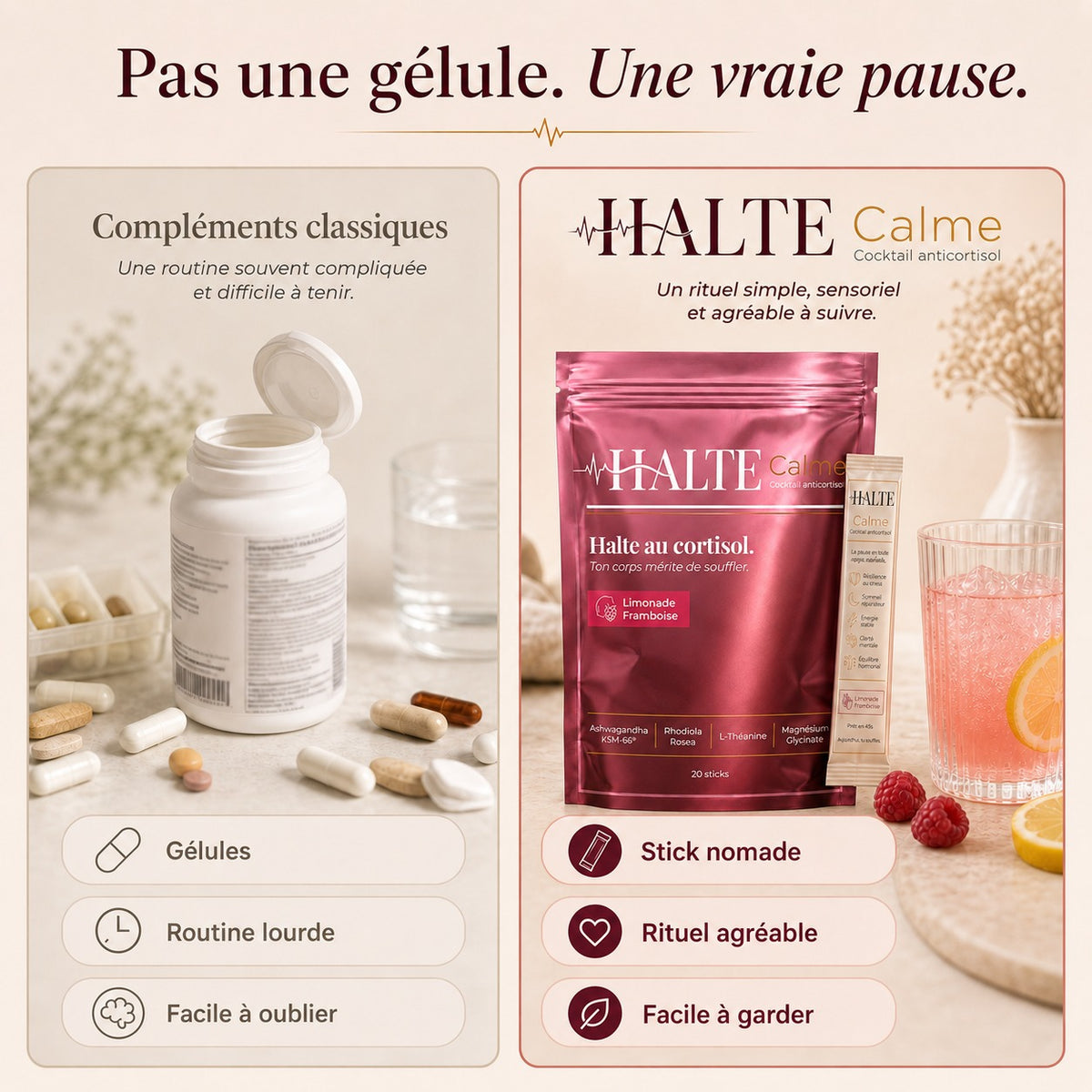 HALTE Calme - Cocktail anticortisol