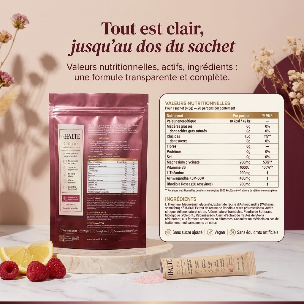 HALTE Calme - Cocktail anticortisol